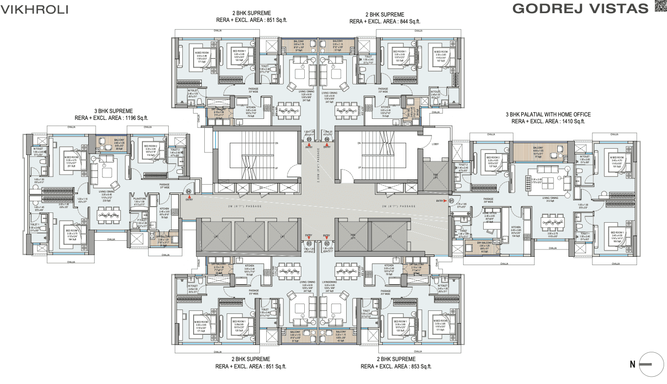 Floor Plan Godrej Vista 2