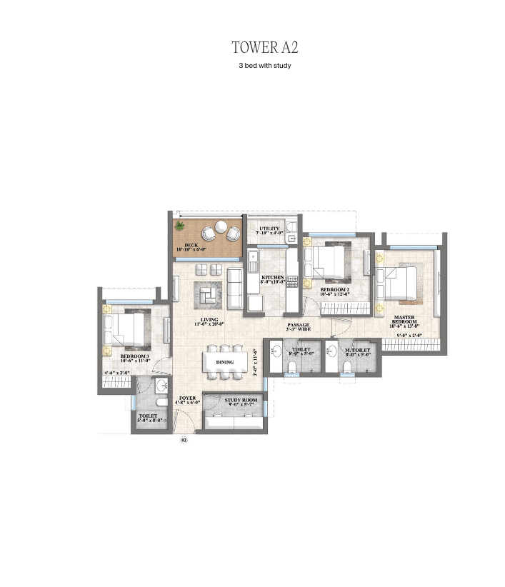 Lodha Riservo floor plan 4