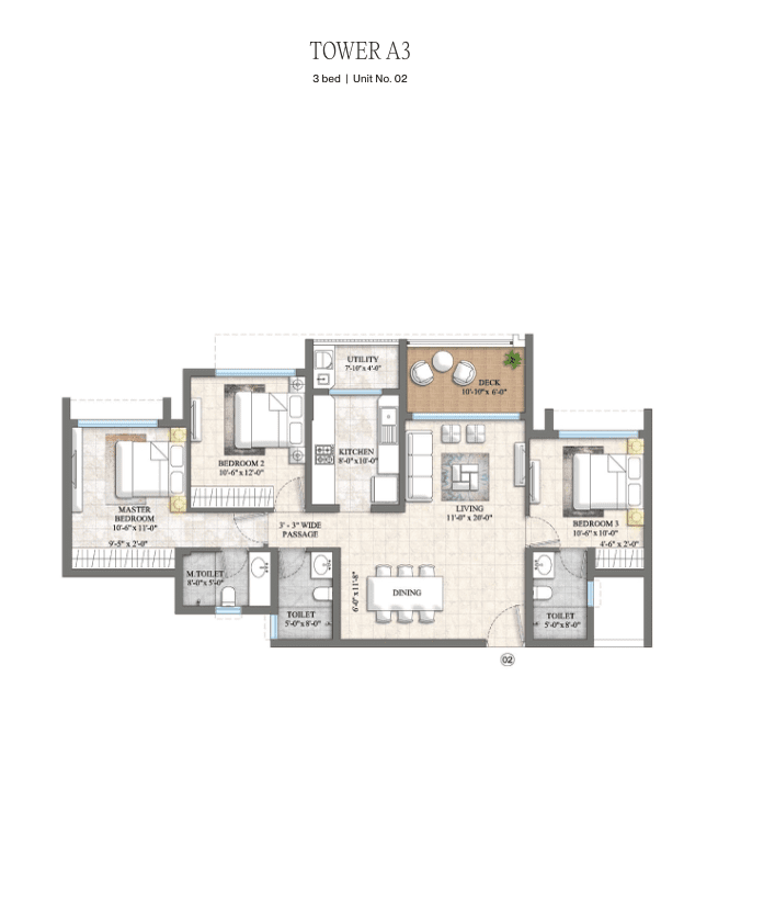 Lodha Riservo floor plan 5