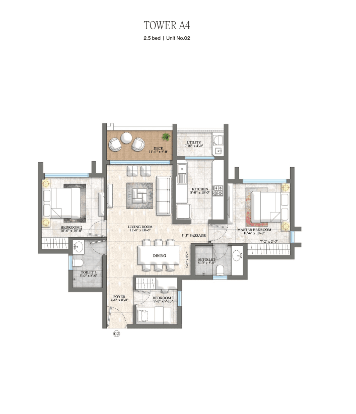 Lodha Riservo floor plan 6